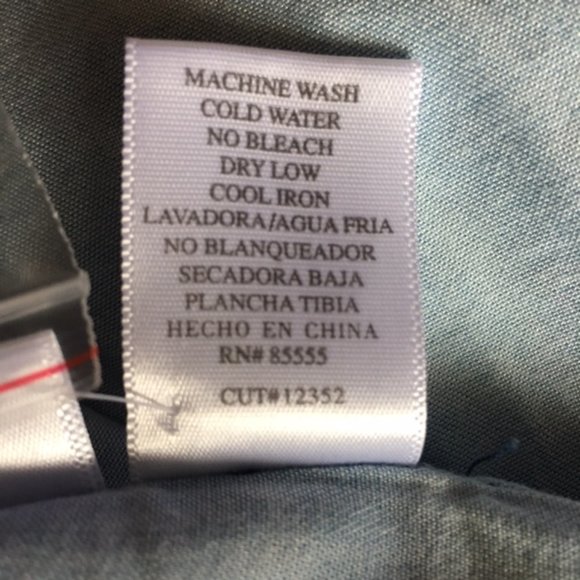 Pistola Starlight Chambray Frayed Hem Shirt Small - Picture 5 of 5